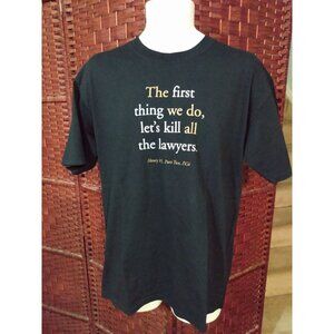 Vintage Shakespeare Lets Kill All The Lawyers T Shirt Stratford Festival Large